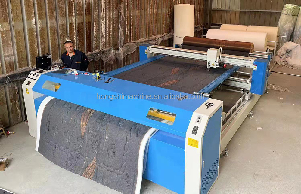 Industrial Sponge Mattress Multi-Pattern Computerized Continuous Single Needle Mattress Quilting Cutting Machine