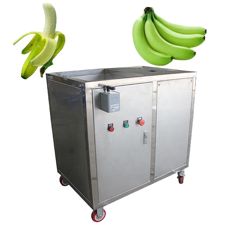 automatic  green banana peel and cut machine plantain peeling plant machine slicer with best price