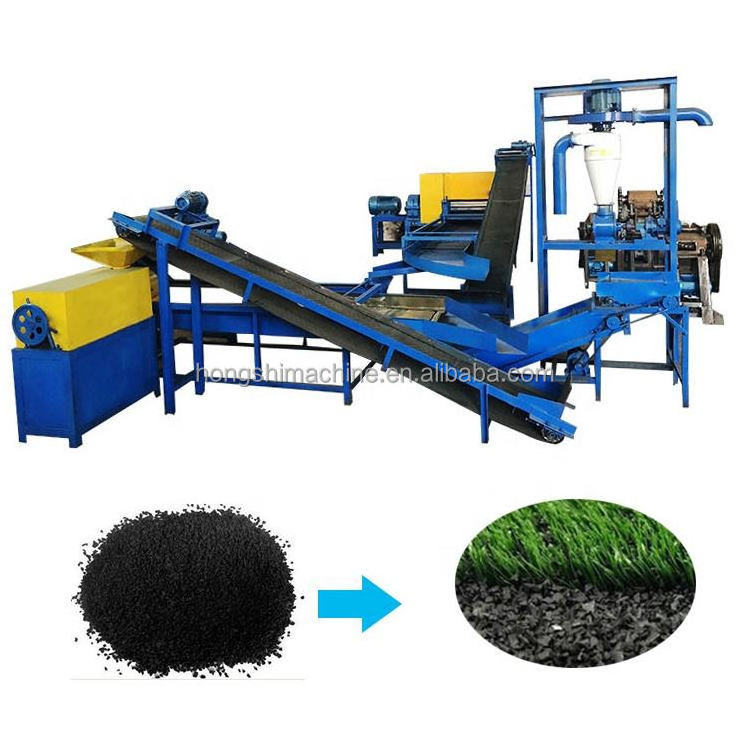 Scrap tire recycling machine to make rubber powder price