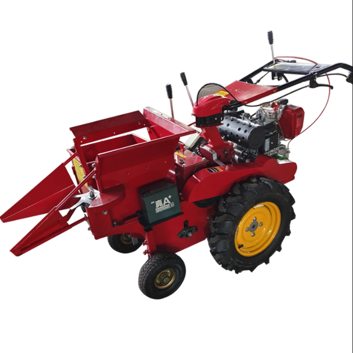 Small Dry and wet corn harvester 15HP Agricultural Machinery Mini Sweet Maize Corn Harvester Machine