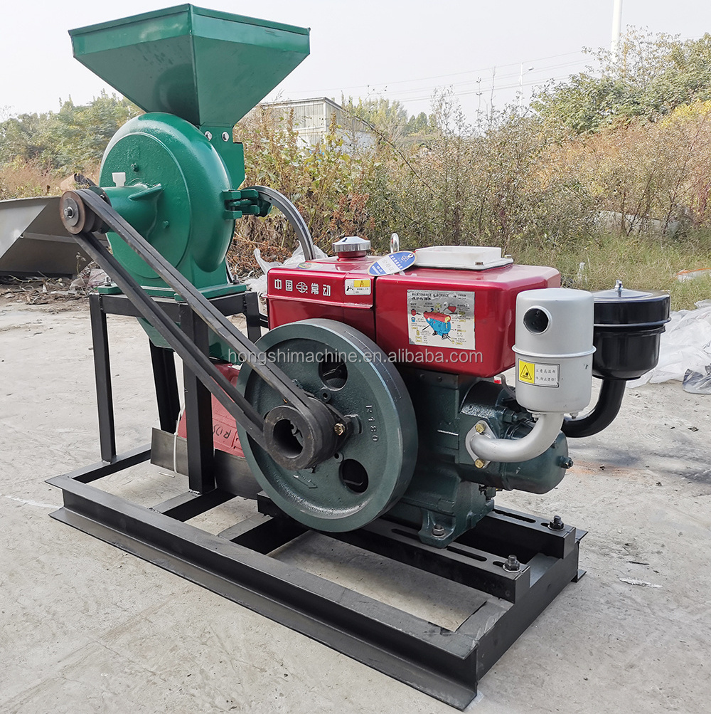 Diesel engine corn mill grinder/maize milling machine/self-priming maize flour mill