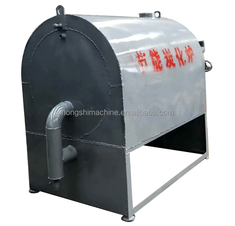 Horizontal Type Wood Log Carbonization Stove Bamboo Charcoal Carbonizer Furnace Oven