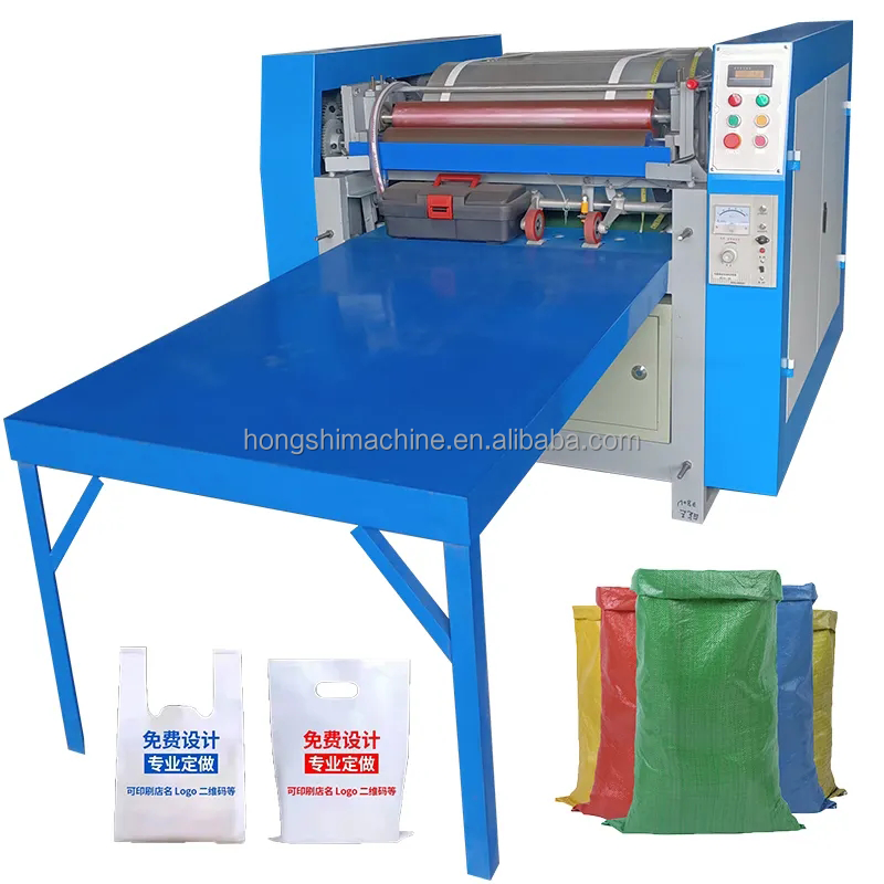 pp woven rice paper bag printer making machine with flexo non woven bag printing machine