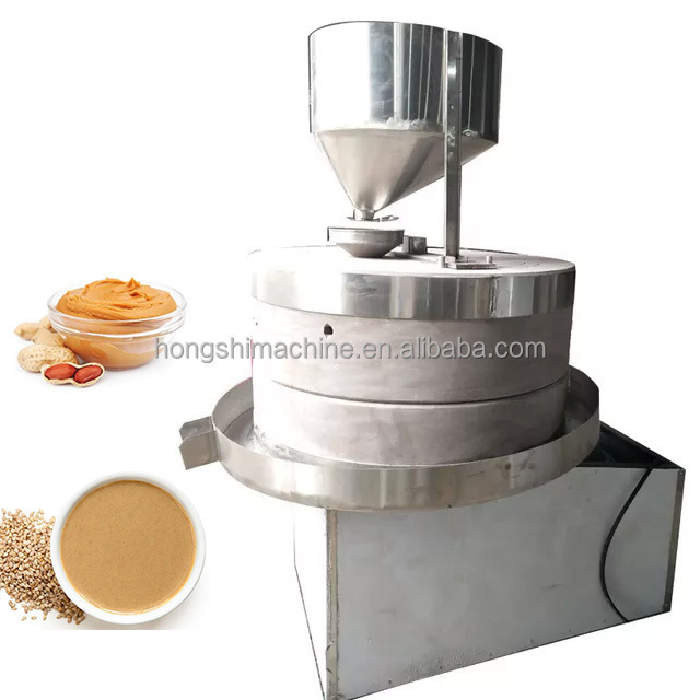 Stone tahini grinder machine/Stone mill tahini sesame making machine/Tahini peanut butter grinding making machine