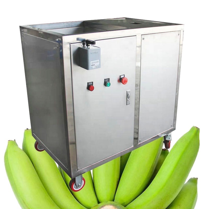 automatic  green banana peel and cut machine plantain peeling plant machine slicer with best price