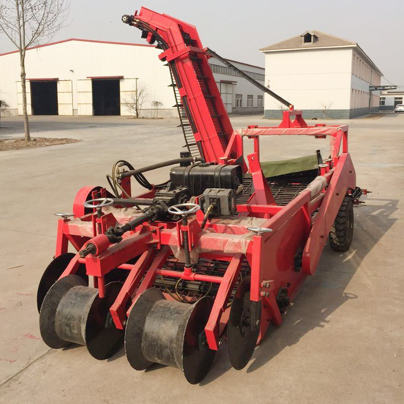 Automatic Self-discharging  sweet potato combine harvester / Garlic carrots Harvester