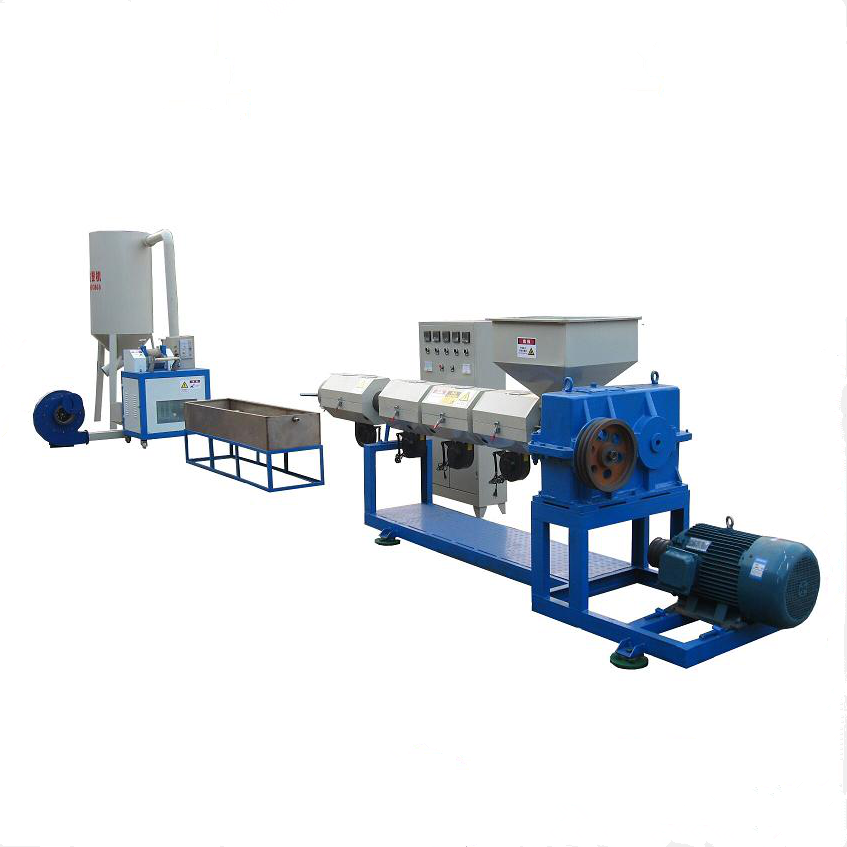 Electromagnetic heating pp pe pvc pet wasted recycling plastic pellets granulator machine