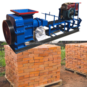 Fully automatic vacuum extruder china small red earth mud soil clay brick making machine for sale