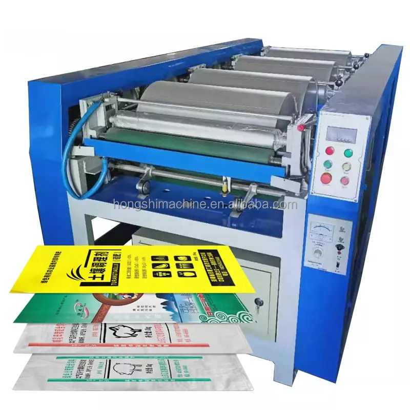 pp woven rice paper bag printer making machine with flexo non woven bag printing machine