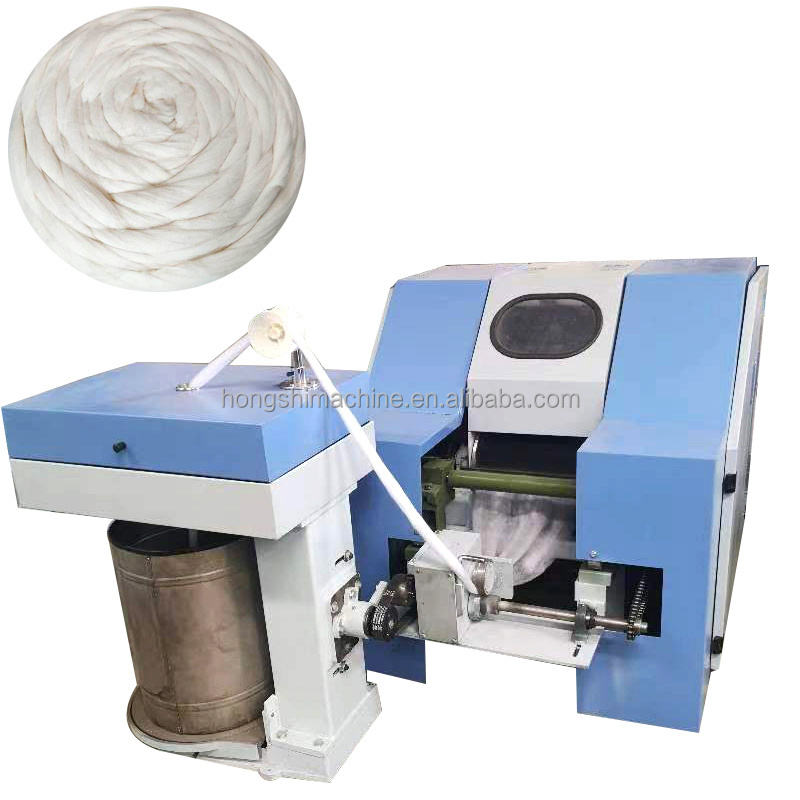 Automatic Cotton Sliver Making Combing Spinning Machine Mini Wool Carding Machine For Sale