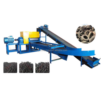 Scrap tire recycling machine to make rubber powder price