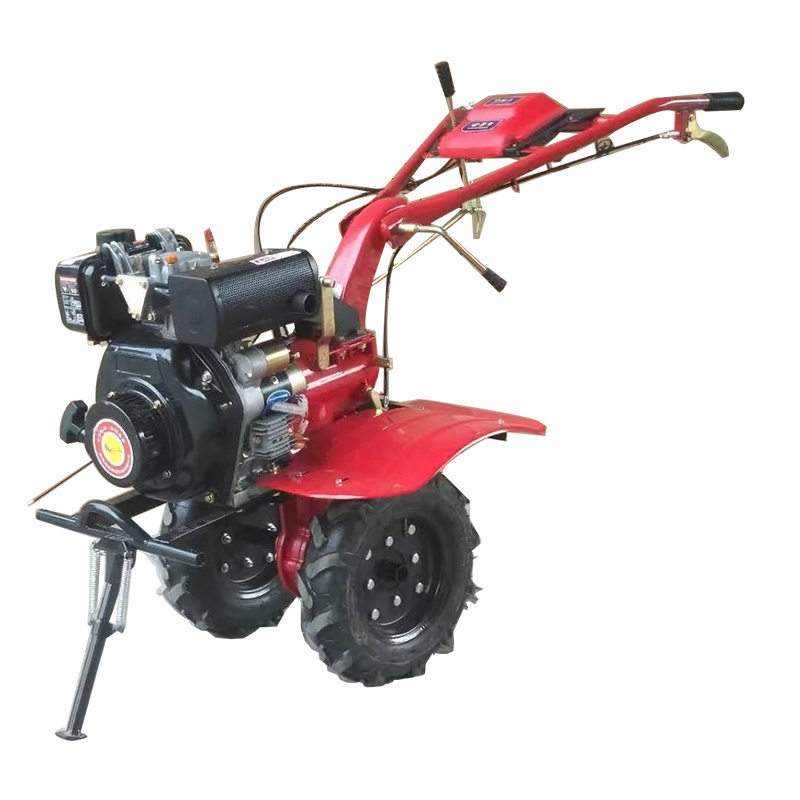 12HP diesel or gasoline engine hand held walking tractor