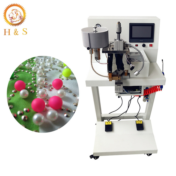 Automatic Beading Attaching Machine Pearl Setting Machine