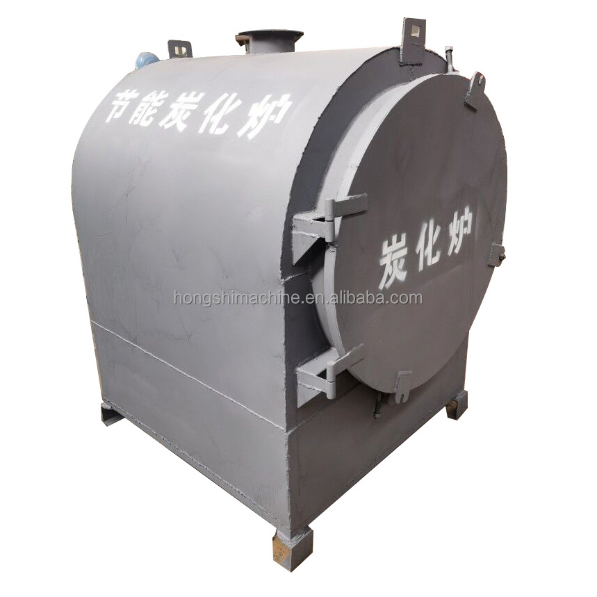 Horizontal Type Wood Log Carbonization Stove Bamboo Charcoal Carbonizer Furnace Oven