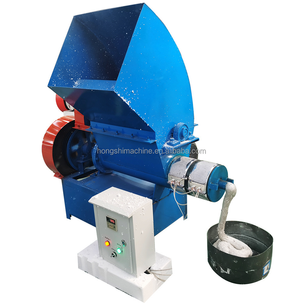 Waste foam plastic melting machine foam plastic board hot melter foam recycling machine