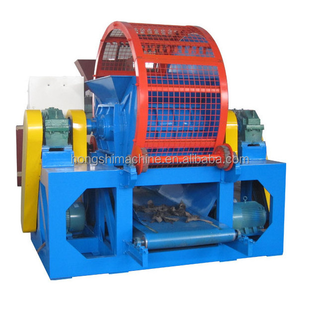 Tyre shredding plant old tyre rubber scrap portable tire shredder for sale