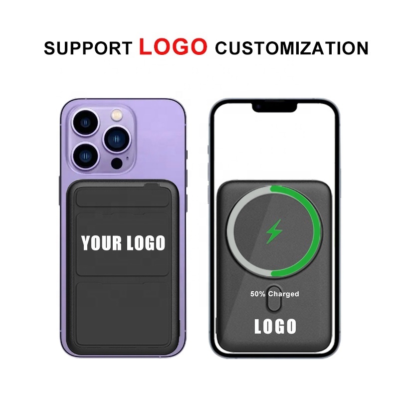 Top Selling Custom logo USB-C 10000mAh Magnetic Portable Battery Pack Powerbank Fast 22.5w Wireless Charger Power Bank