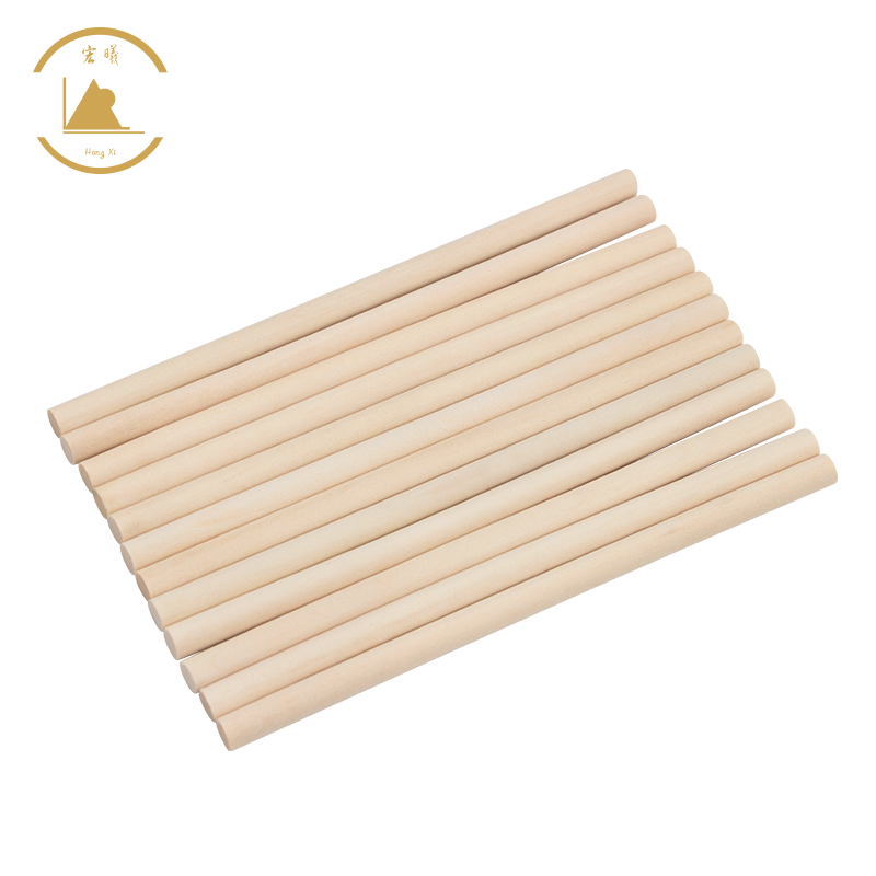 Factory Direct Finished Natural Wood Craft Dowel Rod Birch Round Wooden Sticks for Furniture Accessories