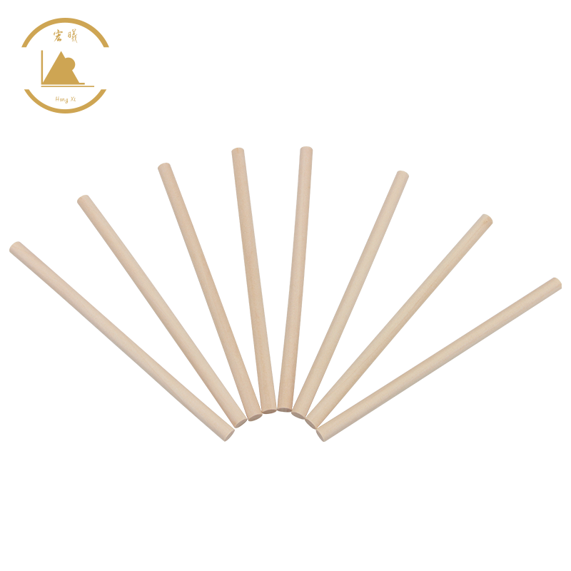 Factory Direct Finished Natural Wood Craft Dowel Rod Birch Round Wooden Sticks for Furniture Accessories