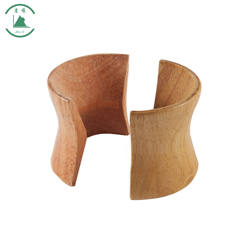 Factory Direct insulated wood handle semi-circular arc wood chips Coffee Pot  Anti-scalding wood chips