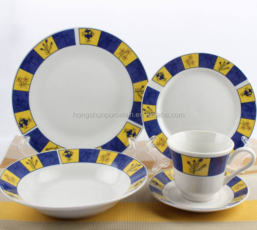 20pcs hotel & restaurant used crockery tableware , restaurant crockery