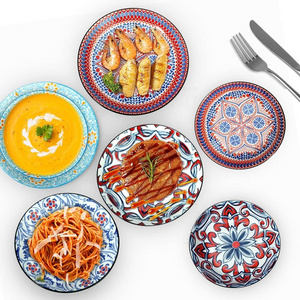 Jasmin Patterned 700ml capacity 4-Piece Soup plate