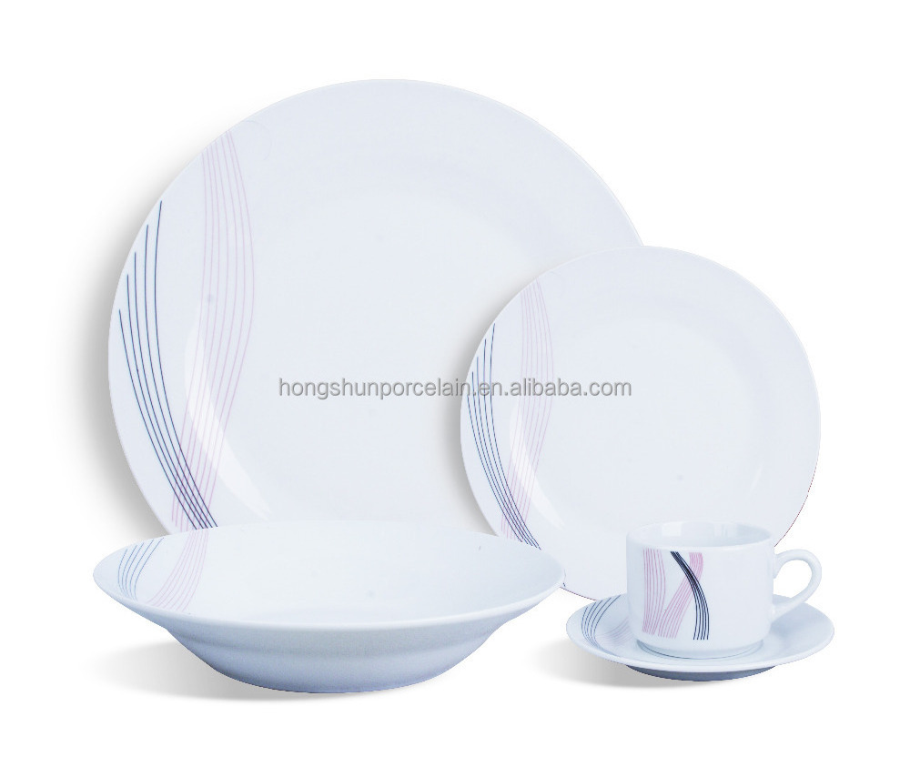 Dinner set ceramic dinner plate with flower designs crockery