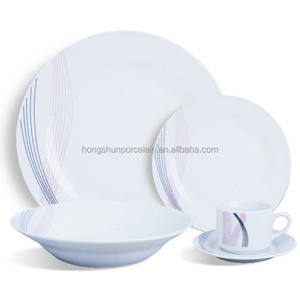 Dinner set ceramic dinner plate with flower designs crockery