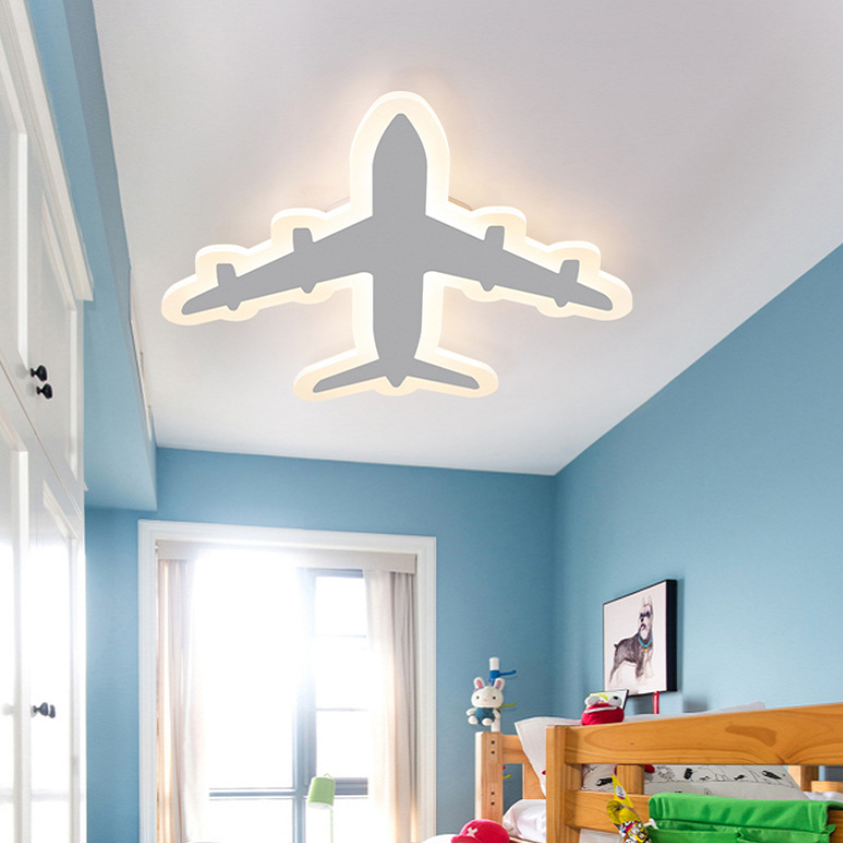 kids commercial ceiling design creative airplane shaped  kindergarten children's room ceiling lamp bedroom lamps