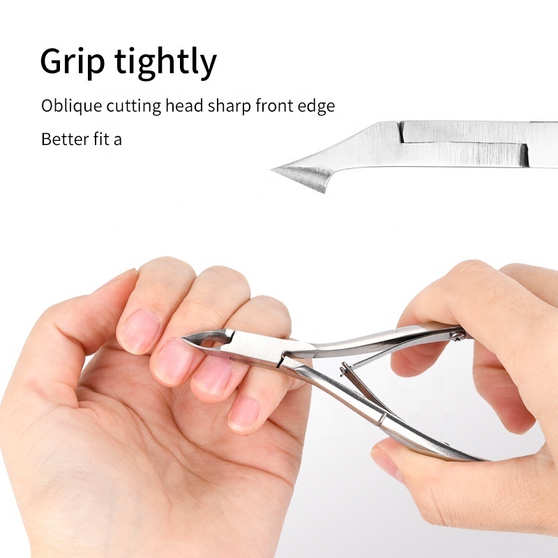 Hot Fast Shipment Professional  Manicure Set Stainless Steel Nail Cuticle  Nipper with pusher