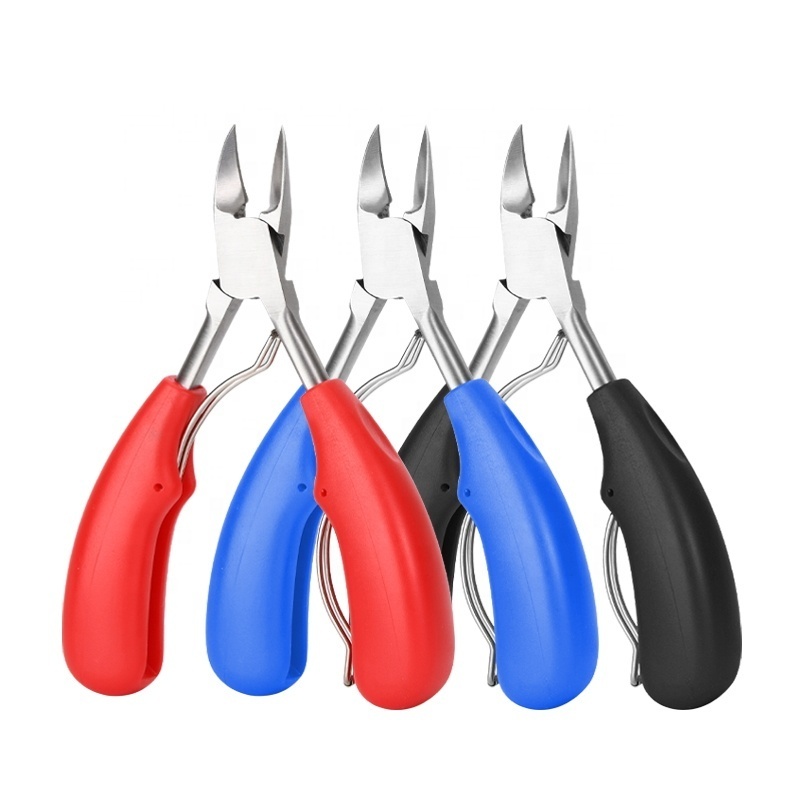 Good Quality ABS Handle  Thick Stainless Steel Nail Cutter Nipper Toe Nail Clippers for Ingrown Thick Toenails