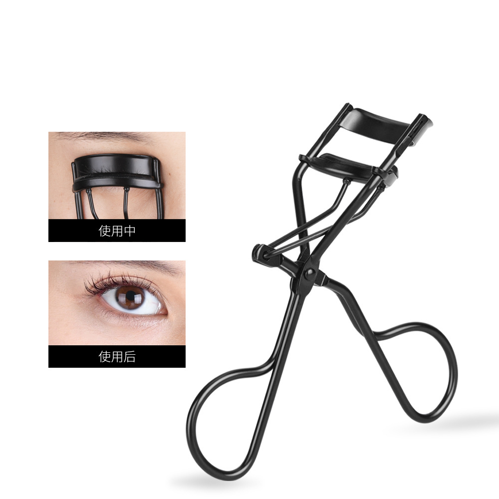 Wholesale Private Label Eco-friendly Black Heated Eyelash Curler Popular Makeup Tool Curling Eyelashes Eye Beauty Application