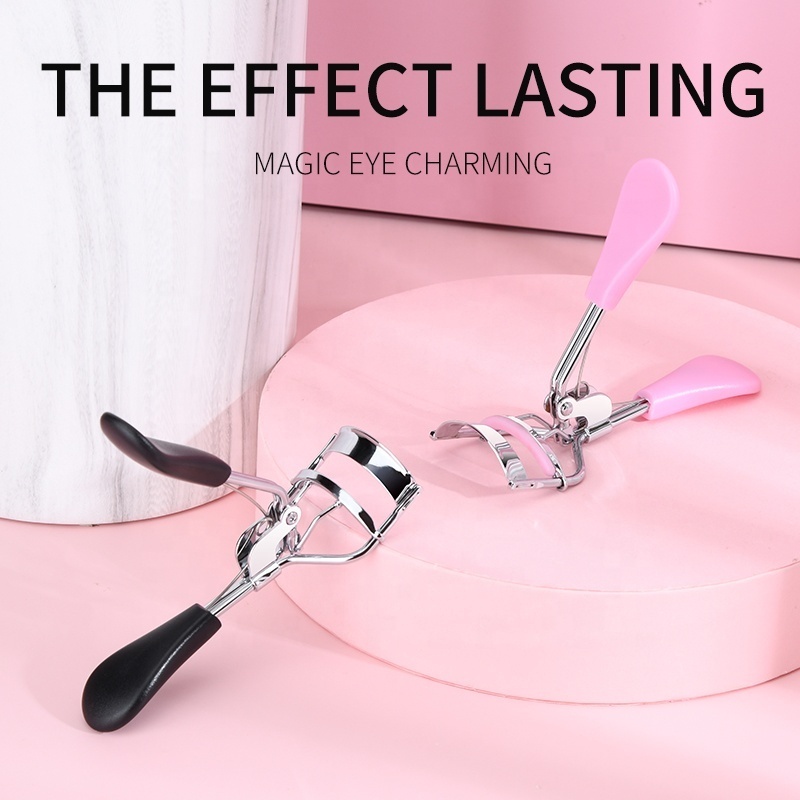 Fashion Trending Cosmetic Colorful  Beauty Professional  Lash Curlers  Customized  Black Eyelash Curler with Silicone Pad