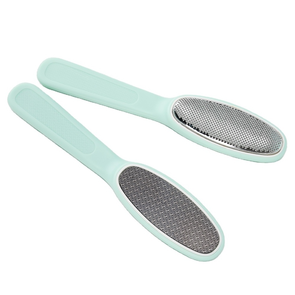 Mint Green Stainless Steel Foot File Skin Remover  Professional Pedicure Callus Remover  for Smooth Feet