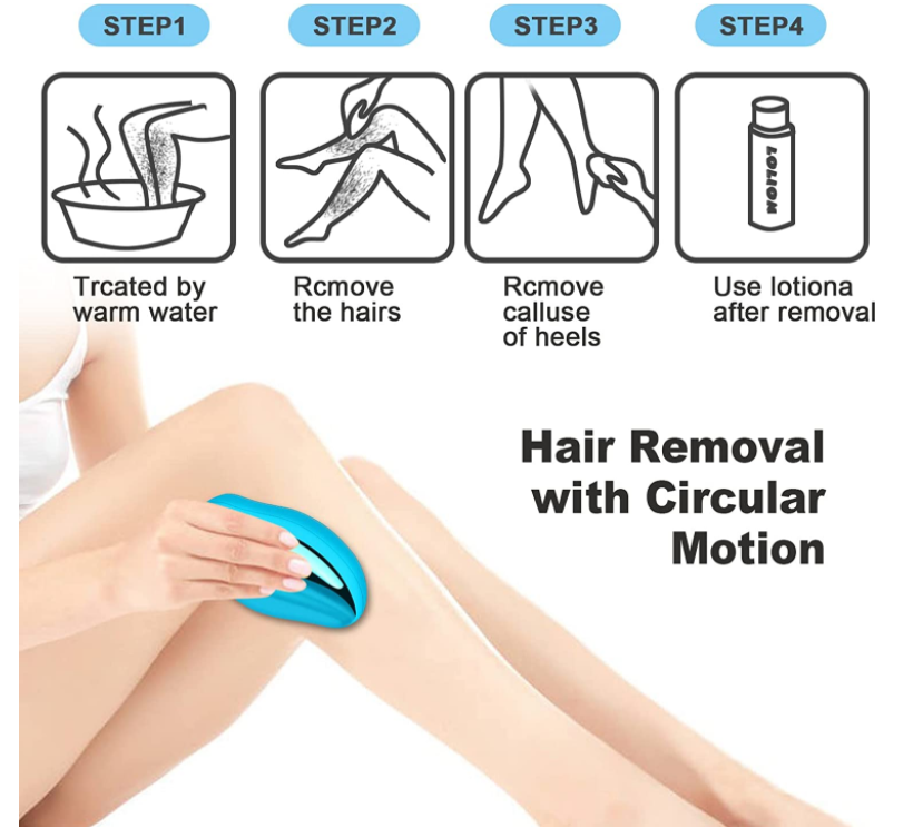 Crystal Hair Eraser Magic Hair Remover For Men Women Arms Legs Back Chest Nano Hair Remover