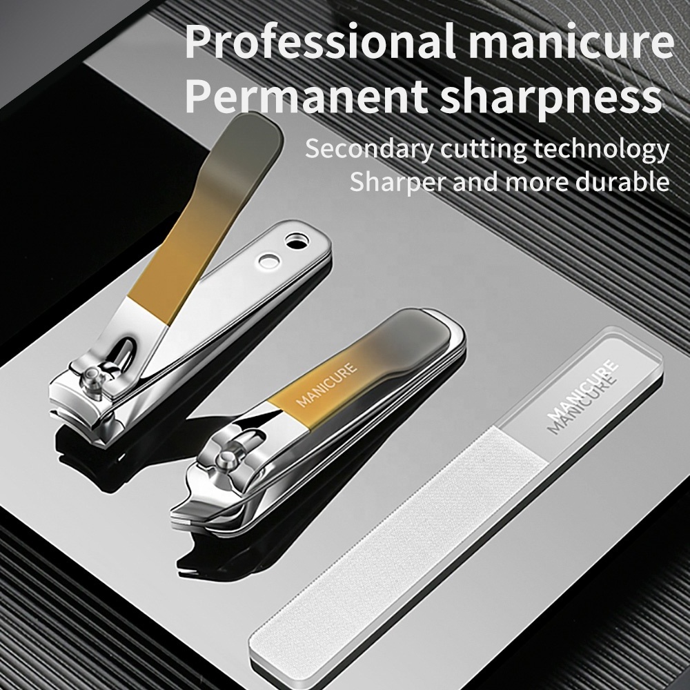 Man Grooming Kits Trending products 2024 new arrivals beauty Manicure Set With Leather Case Box