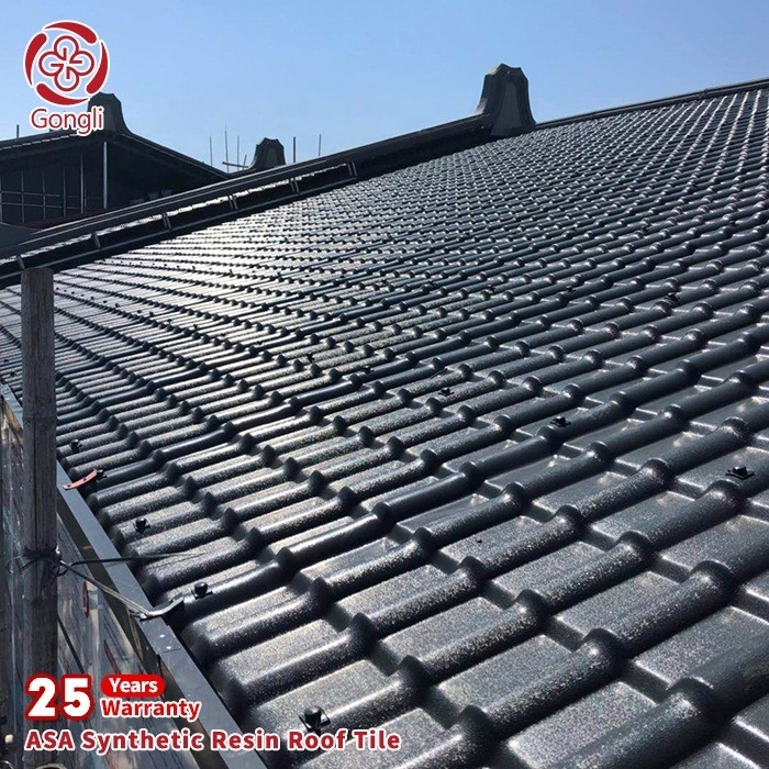 Eco-Friendly techos en pvc cielo raso  plastic synthetic roof tile malaysia