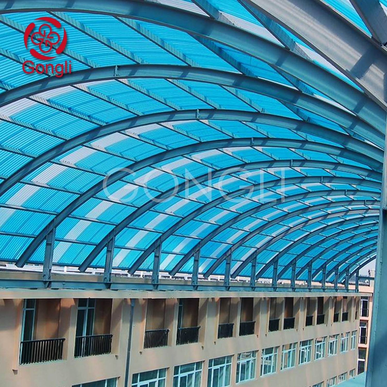 UV protection corrugated  hollow polycarbonate sheet