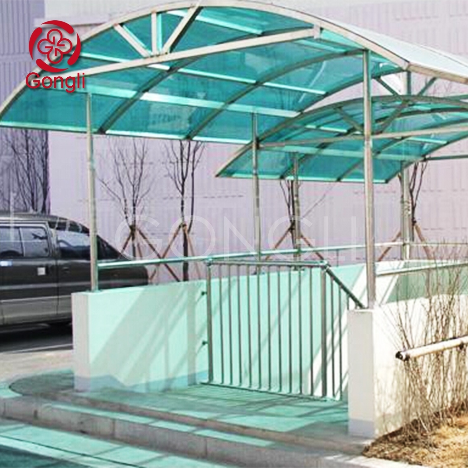 UV protection corrugated  hollow polycarbonate sheet