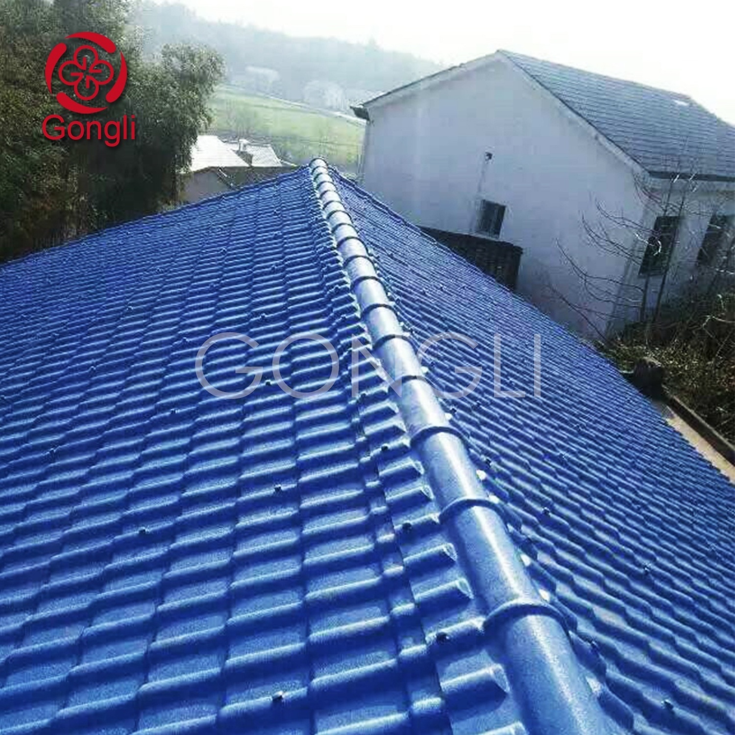 30 year warranty water resistance PVC roof sheets  ASA synthetic resin corrugated  plastic  roof tile