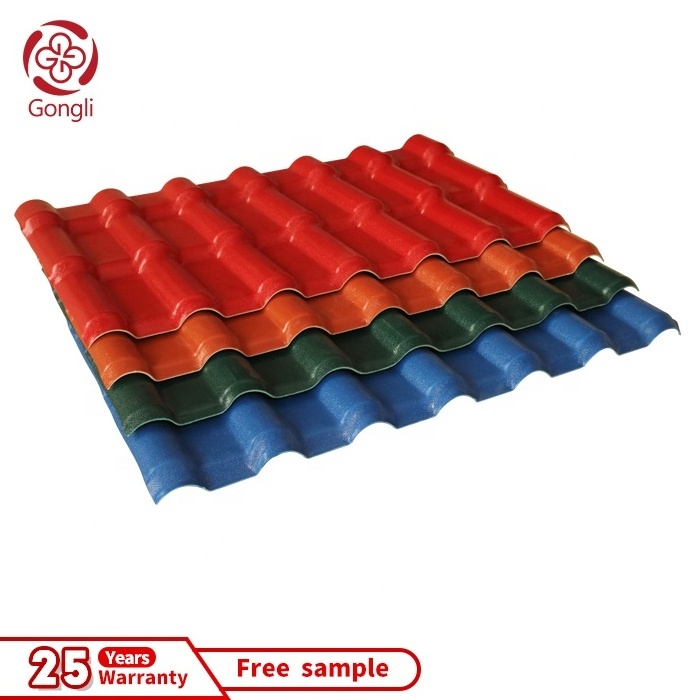 30 year warranty water resistance PVC roof sheets  ASA synthetic resin corrugated  plastic  roof tile