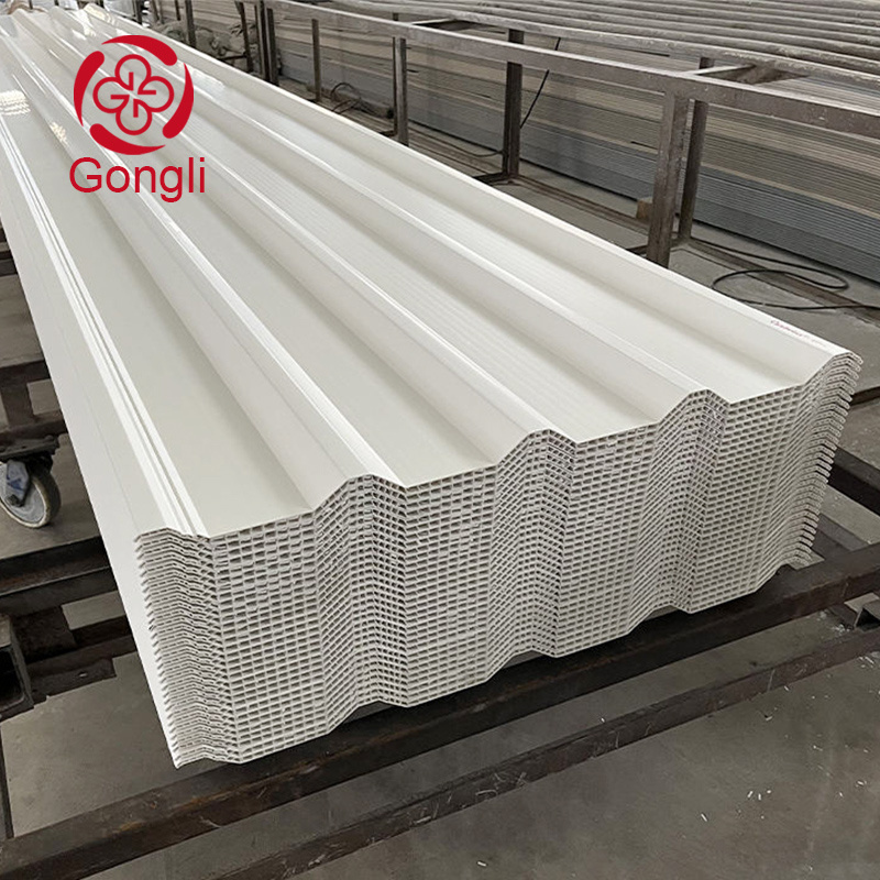 Popular frp roof tile PVC style high quality diamond pc hollow sheet skylight roofing tile connector pc sheet