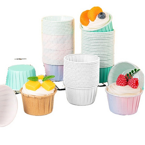 Muffin cups cake paper cups square high temperature resistant baking home Netflix cups disposable