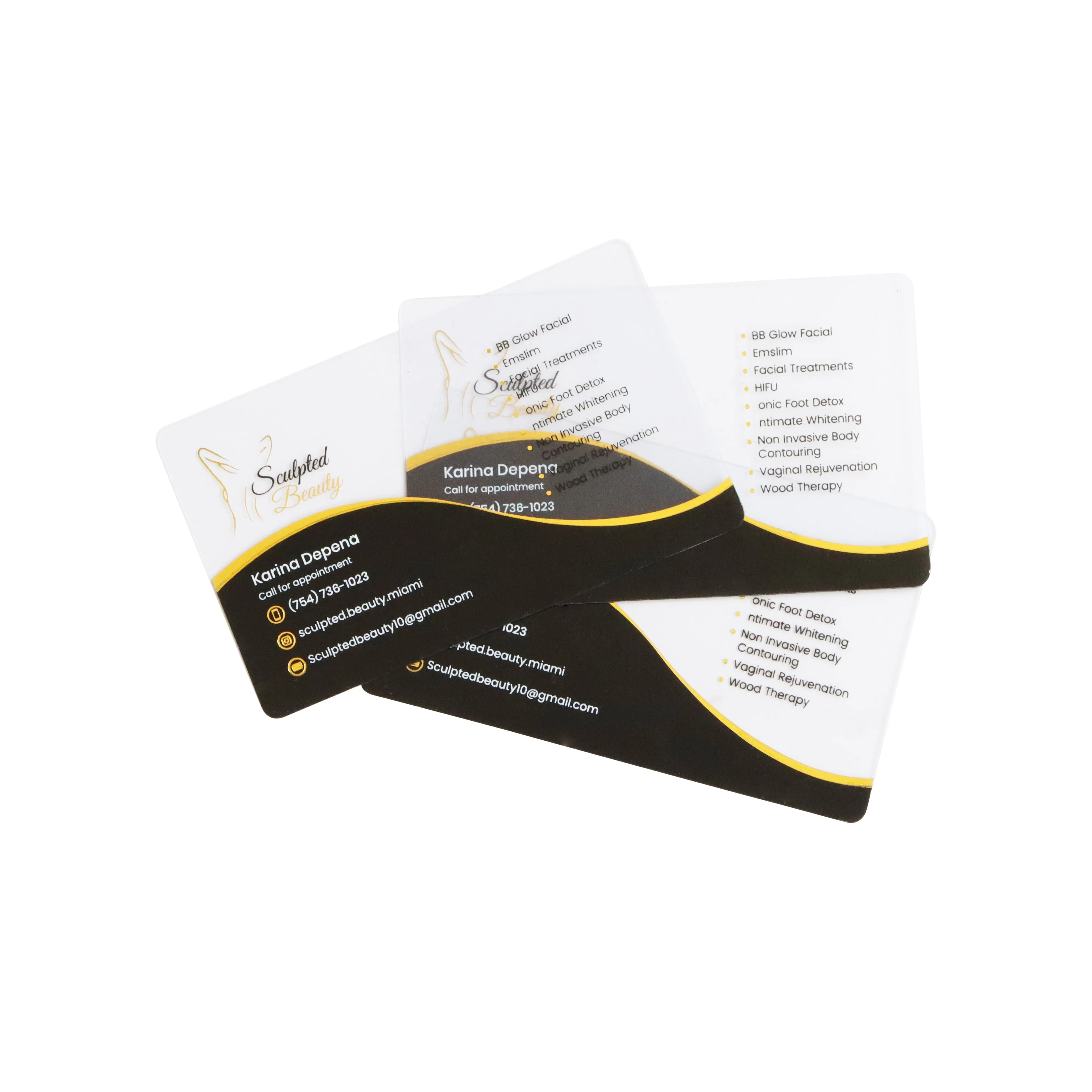 2023 Wholesale price frosted finish plastic pvc transparent pvc calling name business card