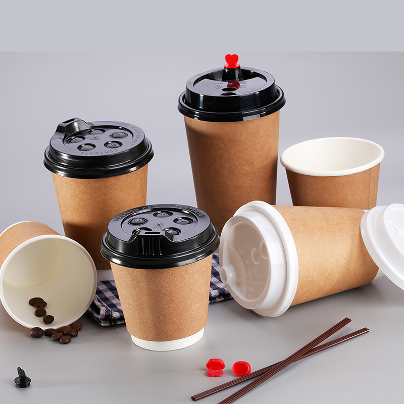 craft cup custom coffee cups paper with logo food packaging 8 oz coffee paper cups