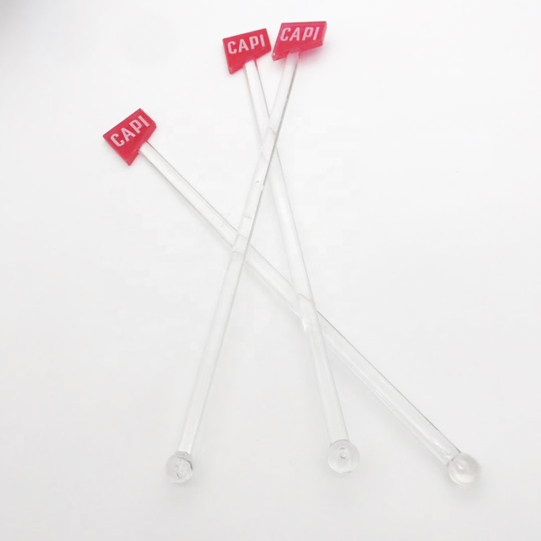 Good Quality Coffee Plastic Custom Acrylic Clear Name Drink Stir Sticks