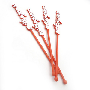 Manufacturers Supply Custom Color Customized Drink Stick Plastic Stirrer