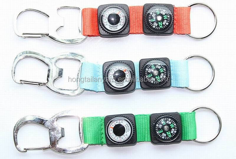 Portable  Hiking Camping Carabiner Magnetic Compass Anti Lost Mini short lanyard Mountaineering Compass