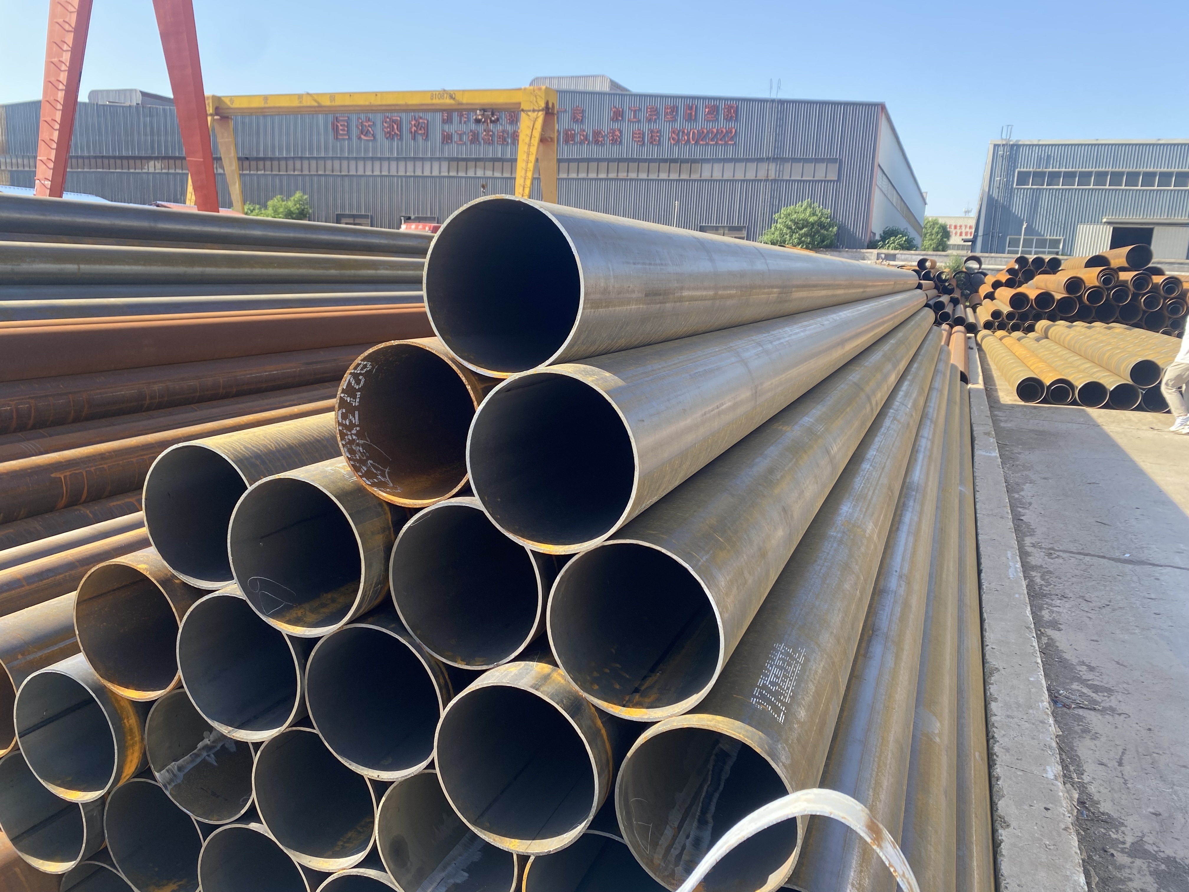 wholesale pipe size 3/4 inch black api straight welded round pipe welded carbon steel  for chilled water