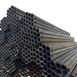 wholesale pipe size 3/4 inch black api straight welded round pipe welded carbon steel  for chilled water